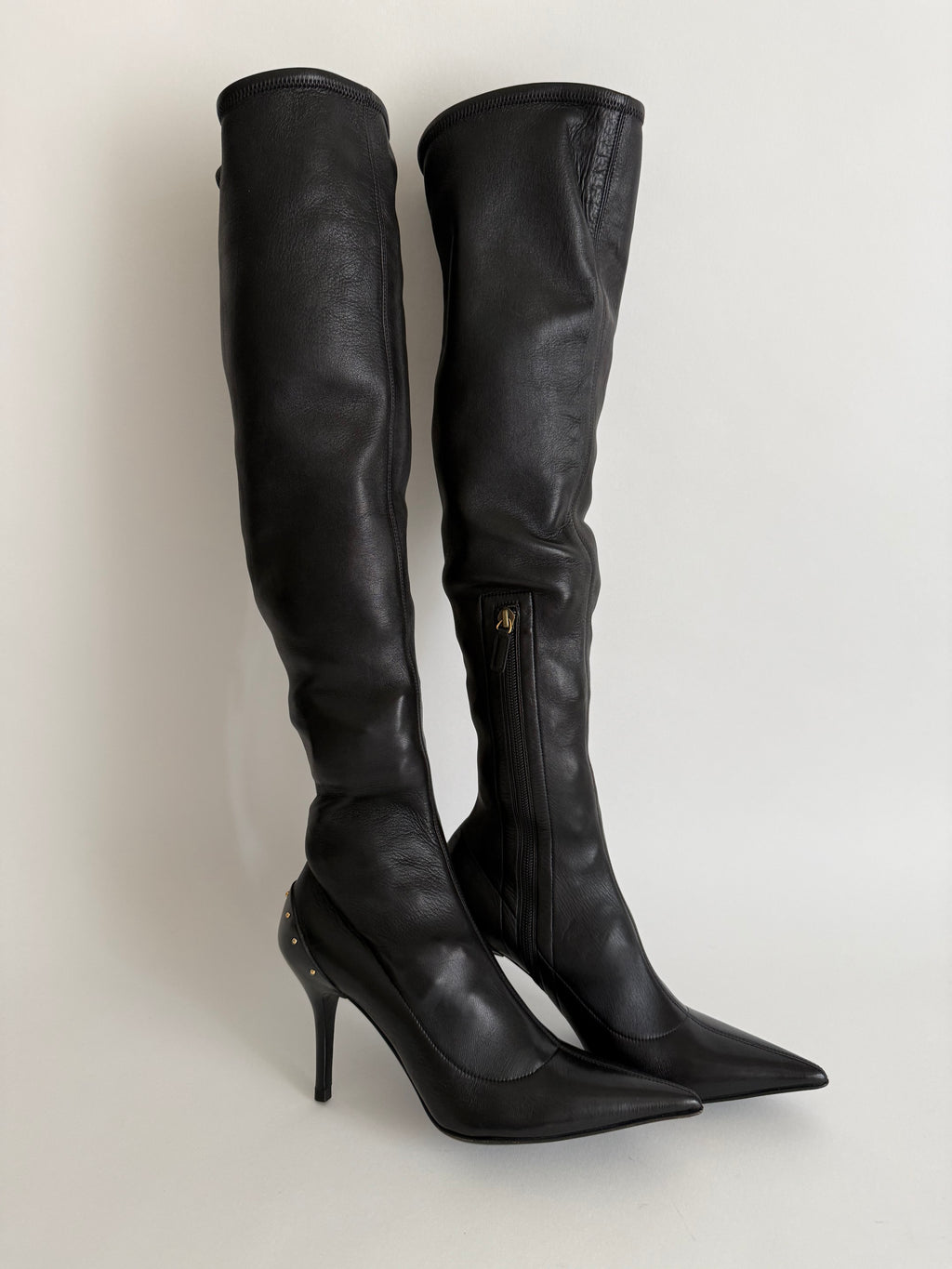 Gucci F/W 2003 over knee studs boots