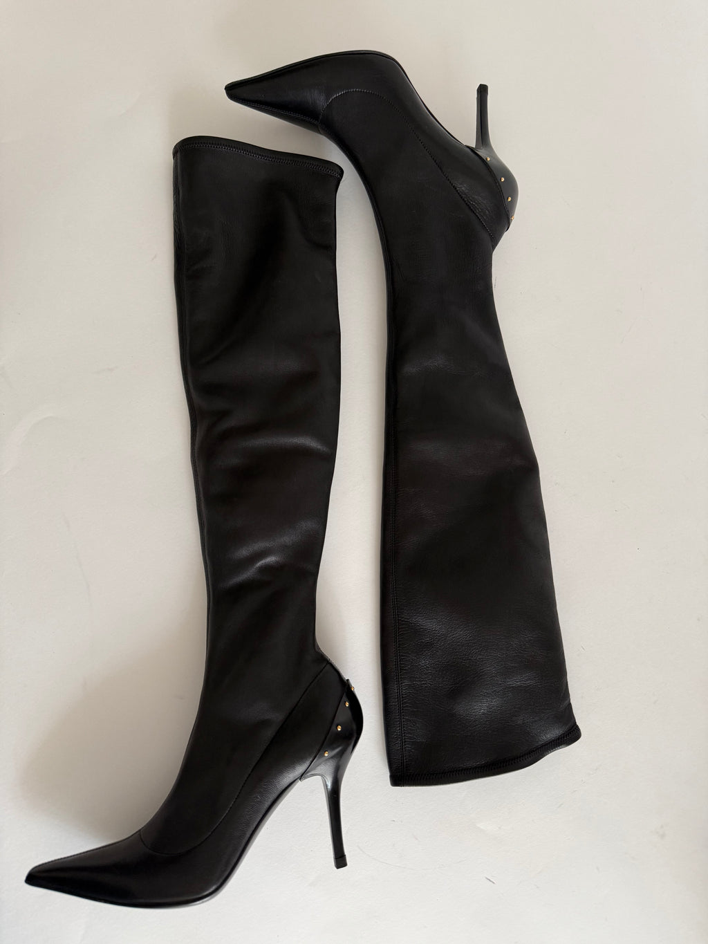 Gucci F/W 2003 over knee studs boots