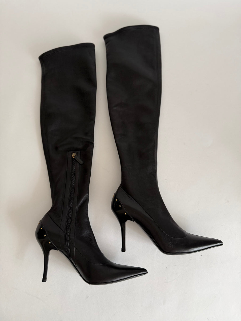 Gucci F/W 2003 over knee studs boots