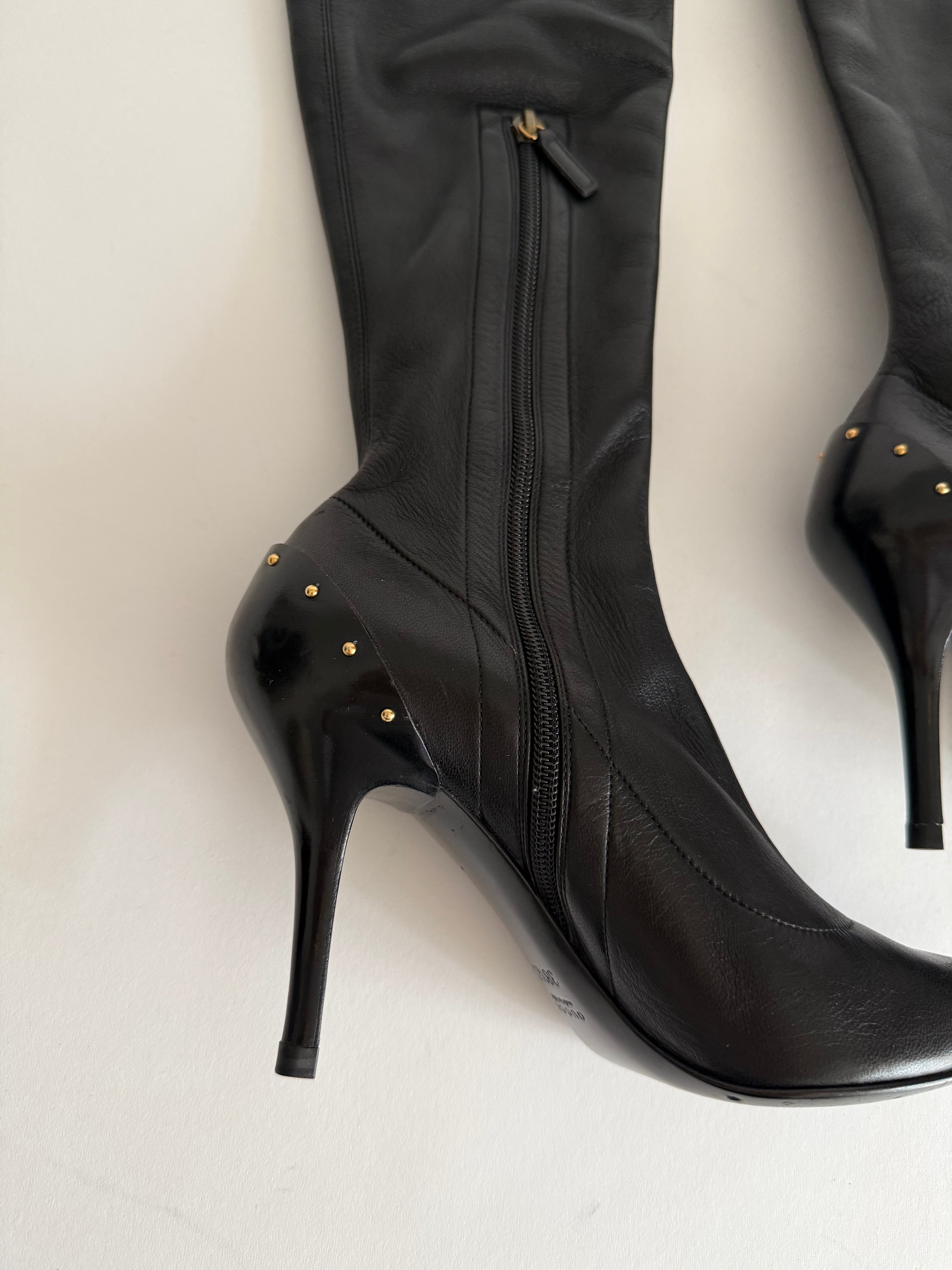 Gucci F/W 2003 over knee studs boots
