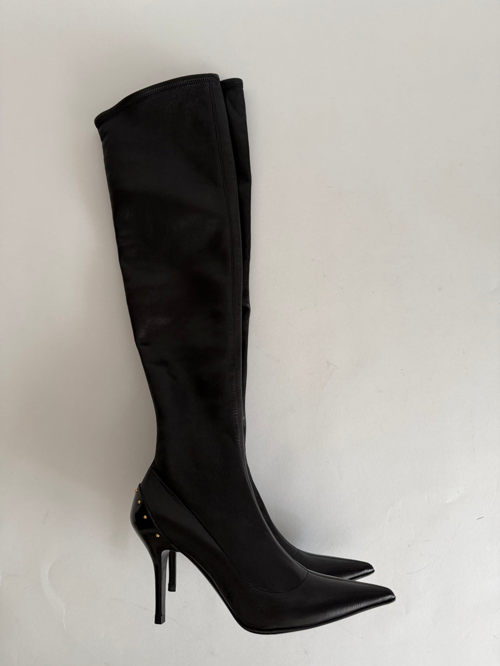 Gucci F/W 2003 over knee studs boots