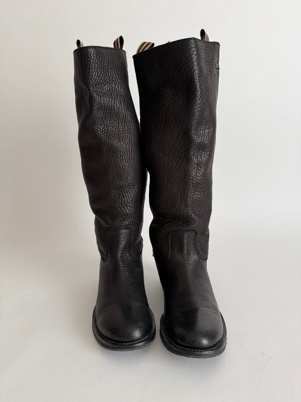 Vintage black boots leather
