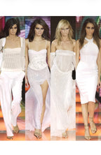Gianni Versace beige milk FW 2002 Runway sweater