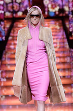 Wool pink skirt Barbie Gianni Versace FW 2002 Runway