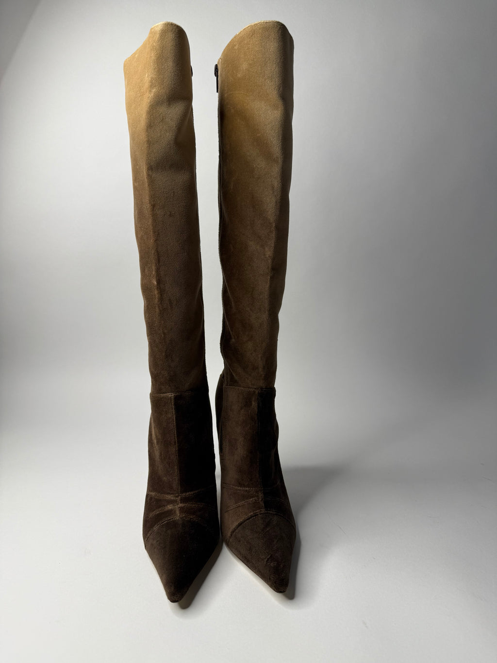 Chloé F/W 2001 velvet boots