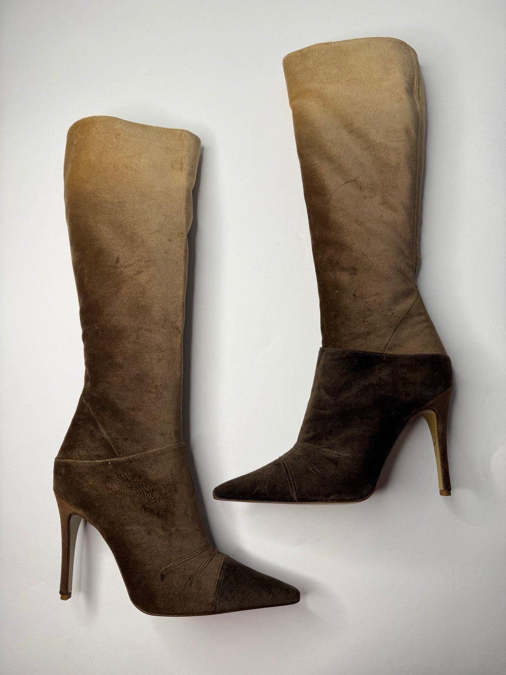 Chloé F/W 2001 velvet boots
