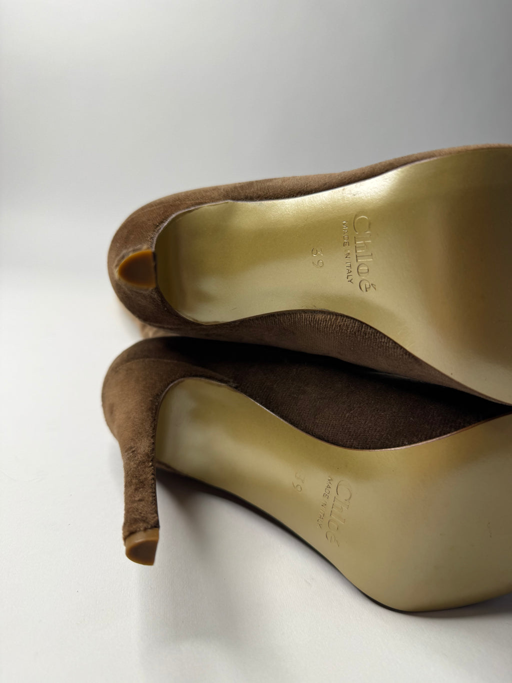 Chloé F/W 2001 velvet boots