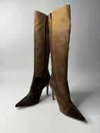 Chloé F/W 2001 velvet boots