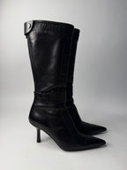 Gucci black motor boots Tom Ford Era