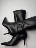 Gucci black motor boots Tom Ford Era