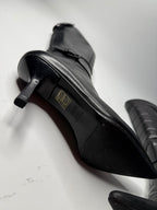 Gucci black motor boots Tom Ford Era