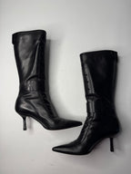 Gucci black motor boots Tom Ford Era