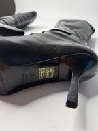 Gucci black motor boots Tom Ford Era