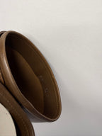Gucci brown biker boots by Tom Ford