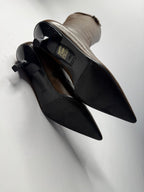 Gucci brown biker boots by Tom Ford