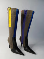 D&G multicolor zip boots 2000s