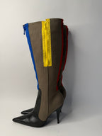 D&G multicolor zip boots 2000s