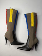 D&G multicolor zip boots 2000s