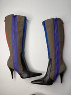 D&G multicolor zip boots 2000s