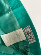 Gianni Versace SS 2003 Runway leather cut-out mini skirt