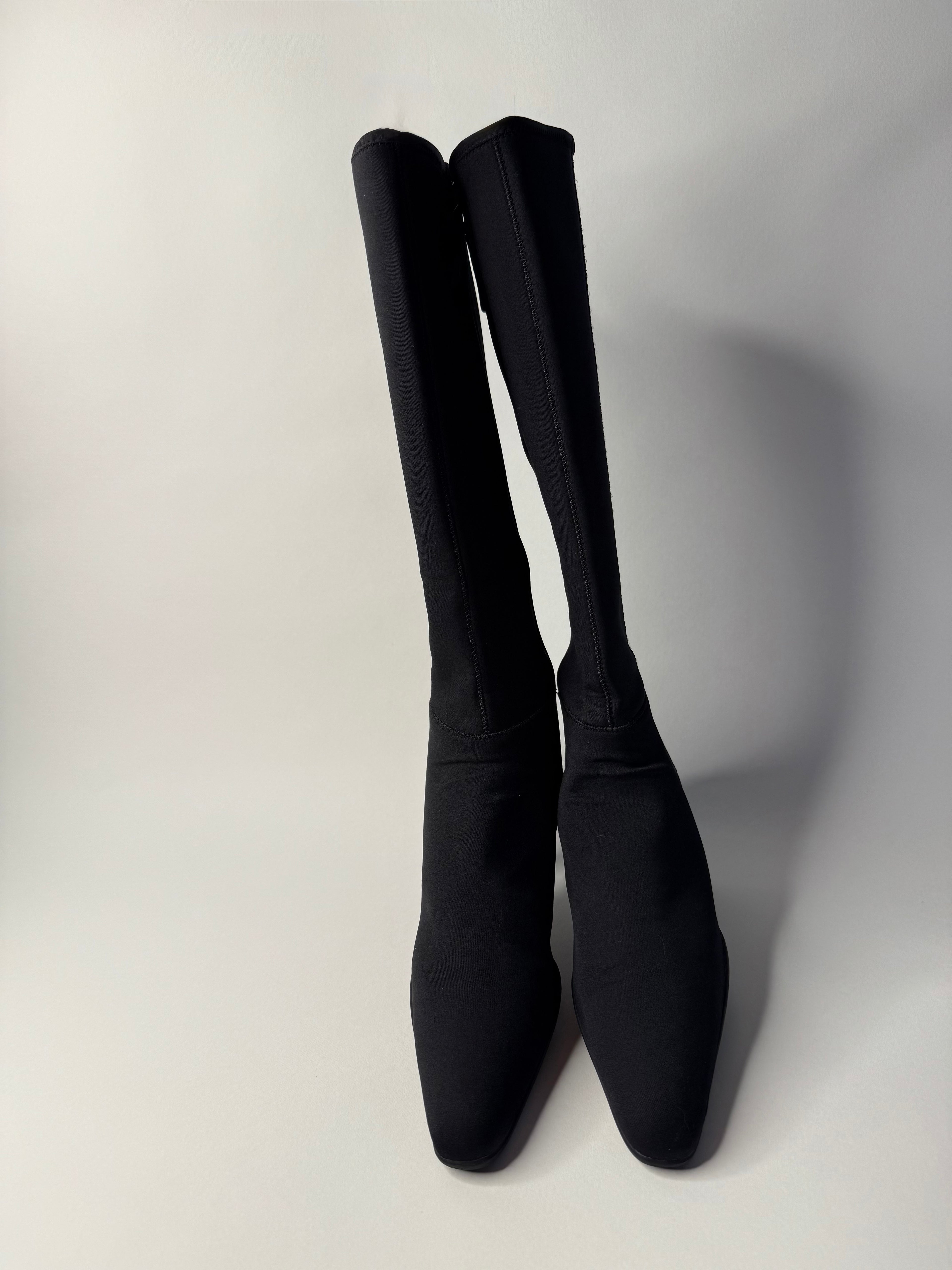 Prada F/W 1999 neoprene boots