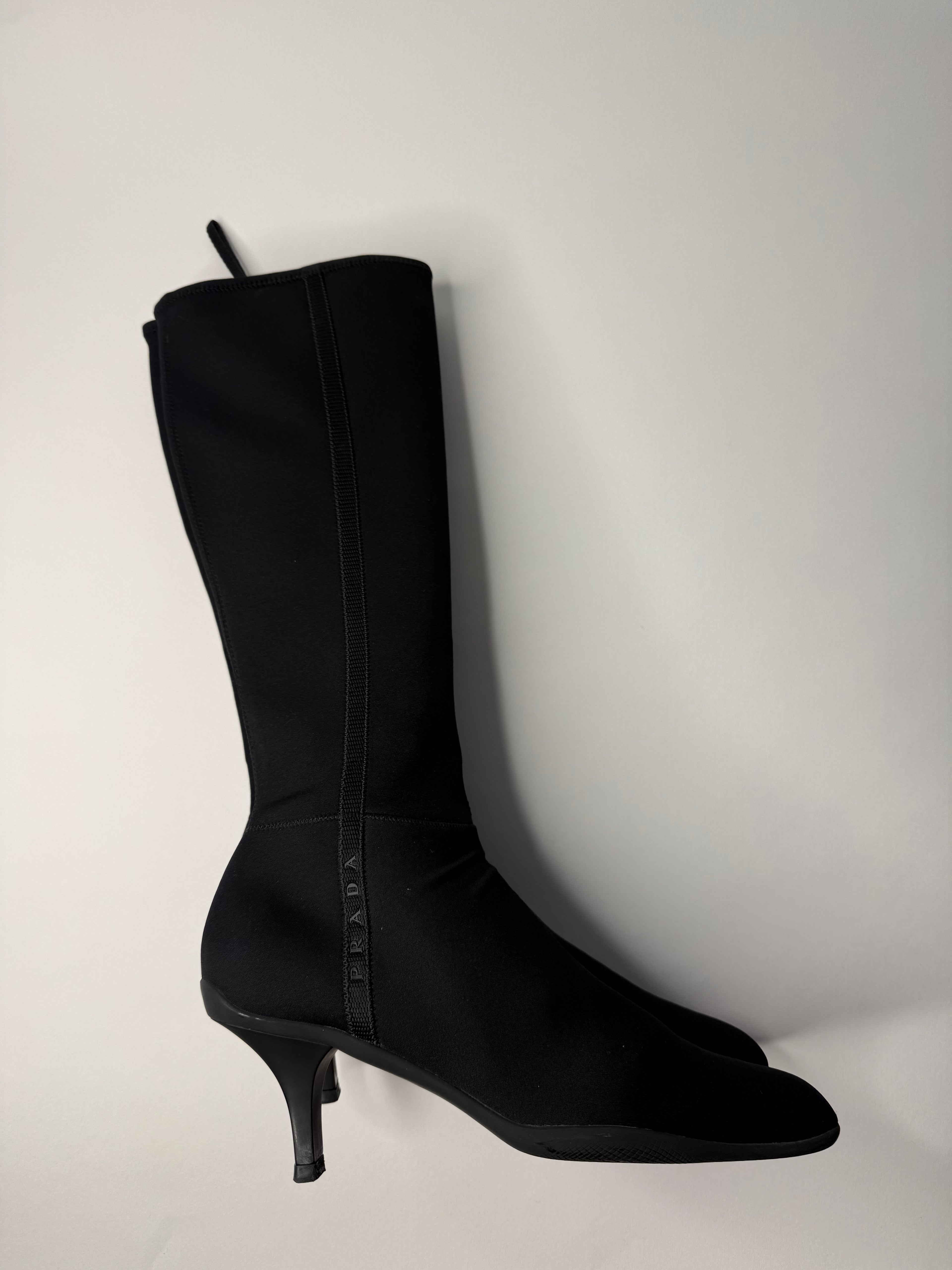 Prada F/W 1999 neoprene boots