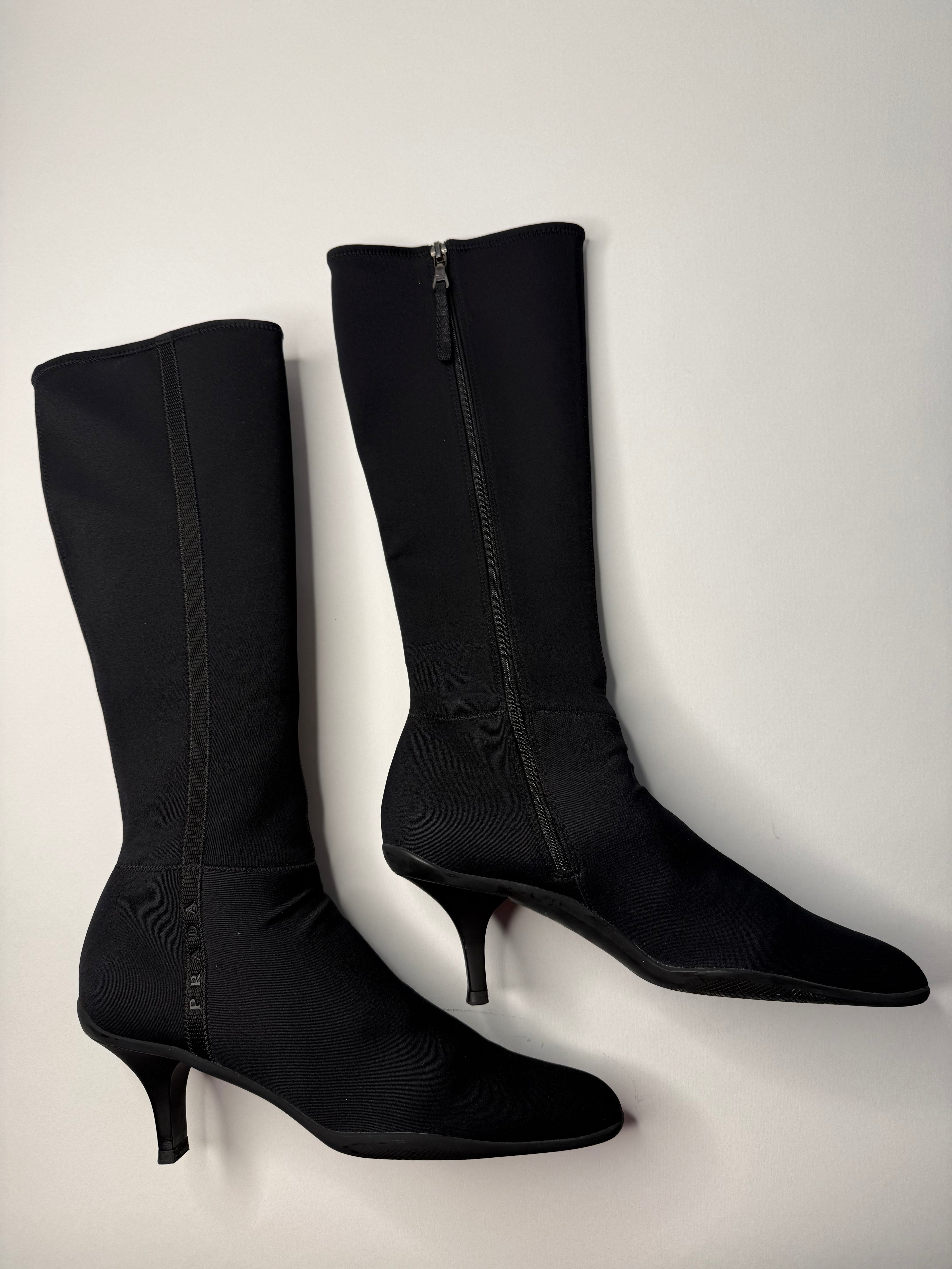 Prada F/W 1999 neoprene boots