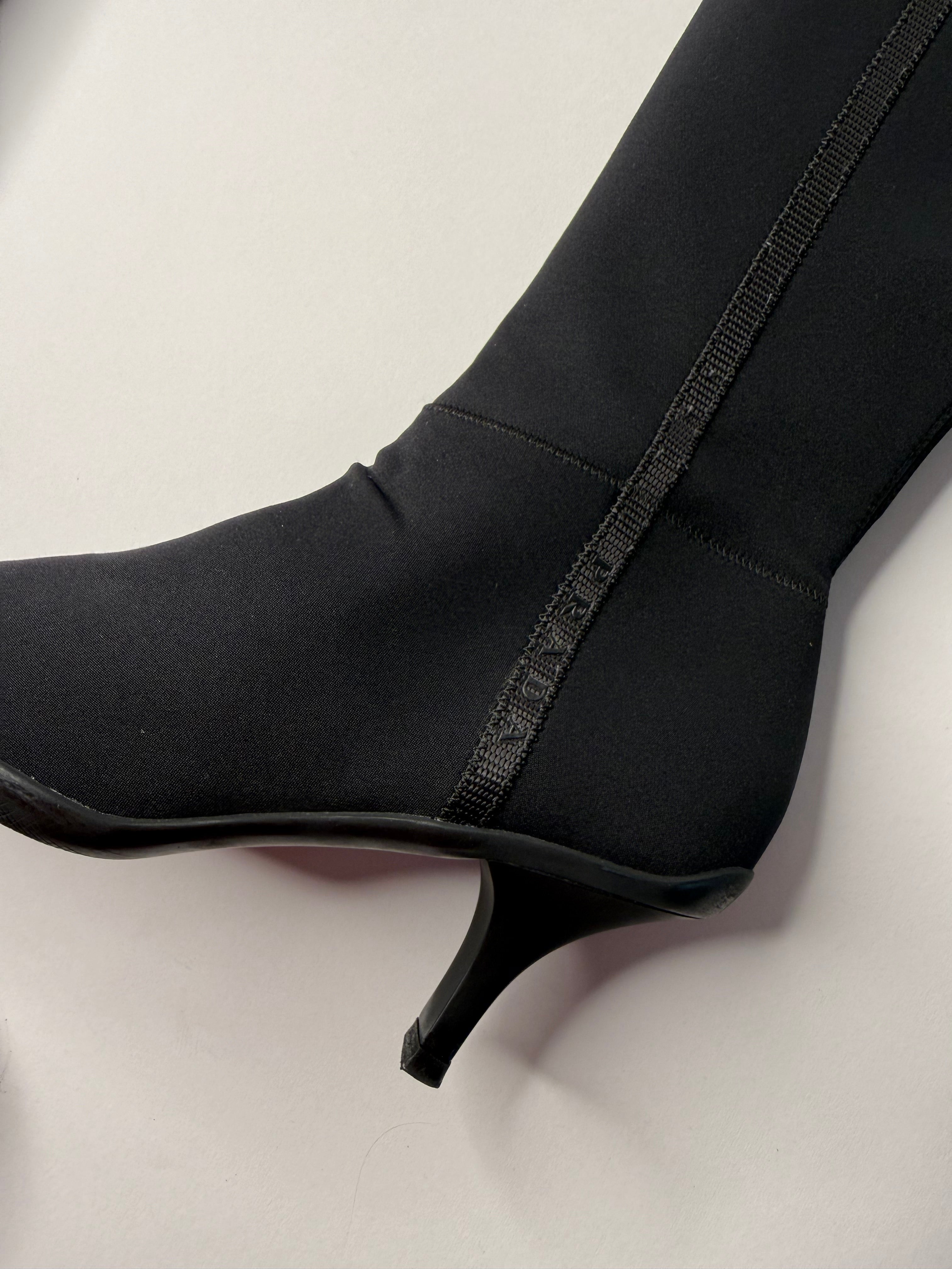 Prada F/W 1999 neoprene boots