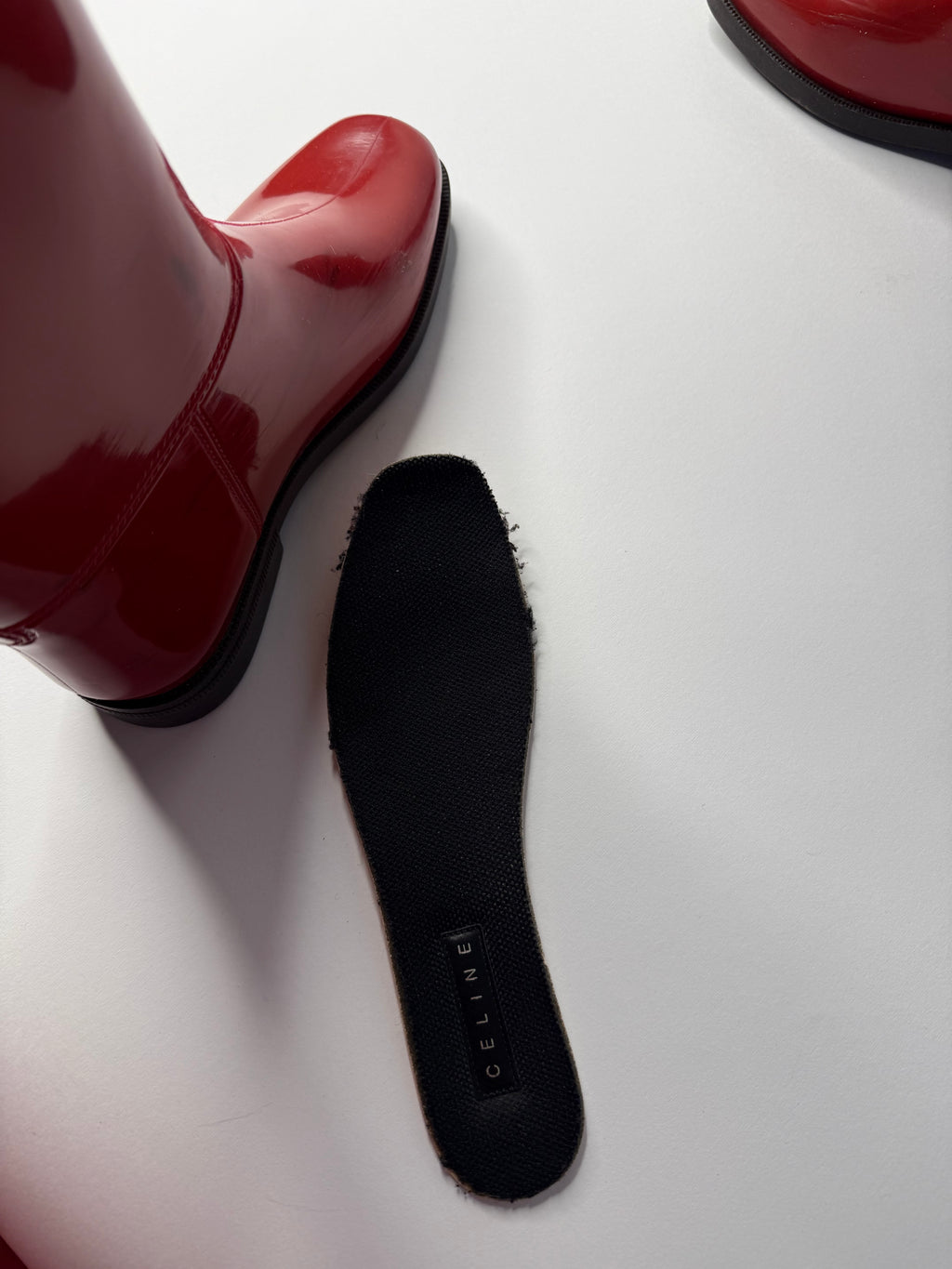 Celine rubber rainy boots