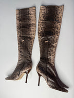 Gucci F/W 1999 Runway Karung snake boots