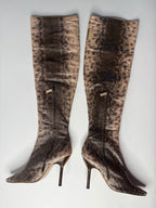 Gucci F/W 1999 Runway Karung snake boots