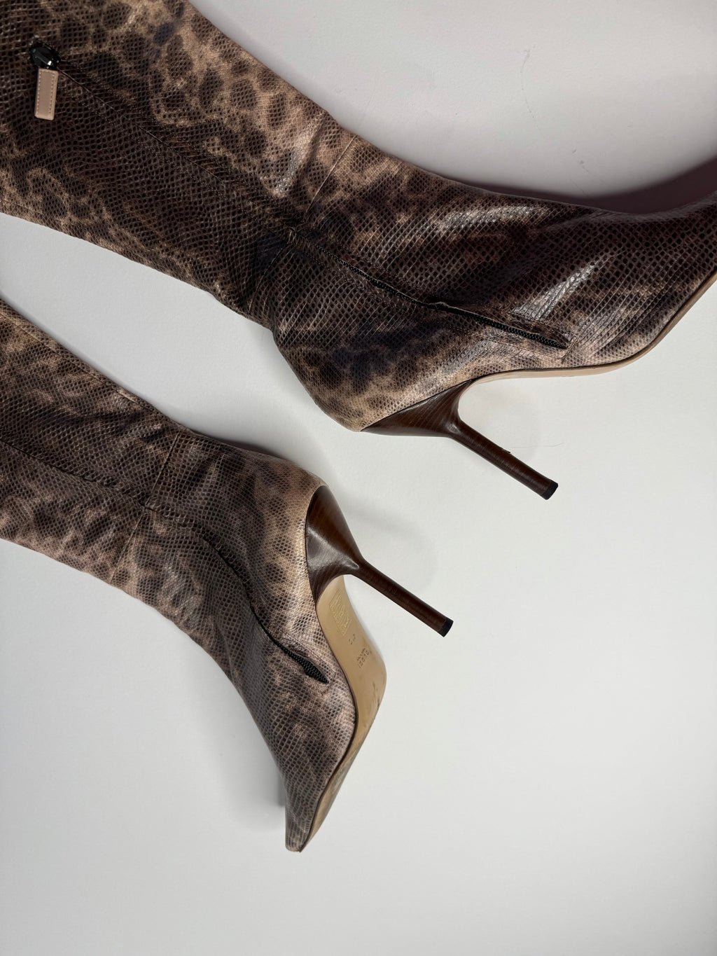 Gucci F/W 1999 Runway Karung snake boots