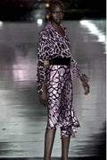 Roberto Cavalli FW 2000 silk giraffe shirt