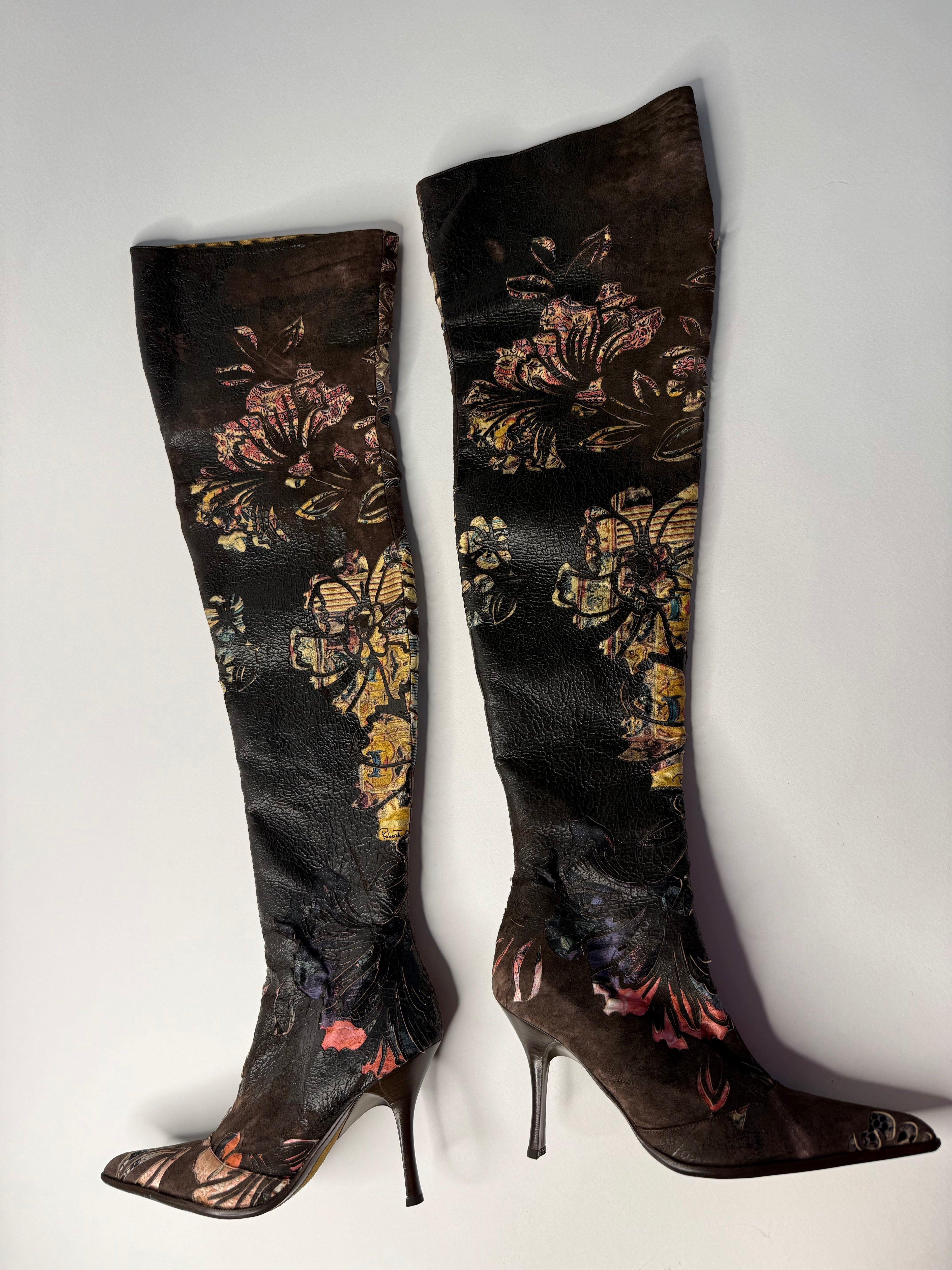 Roberto Cavalli 2002/2003 over knee boots