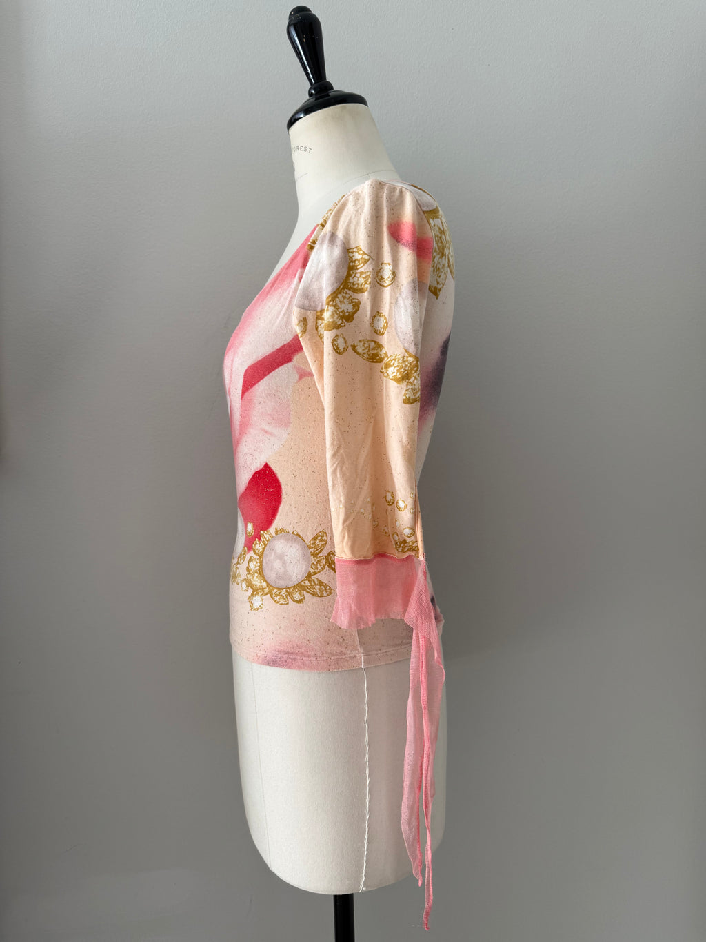 Roberto Cavalli SS 2001 Long-sleeved eye t-shirt
