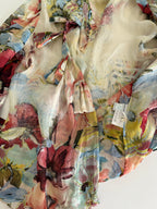 Roberto Cavalli SS 2003 silk shirt floral print
