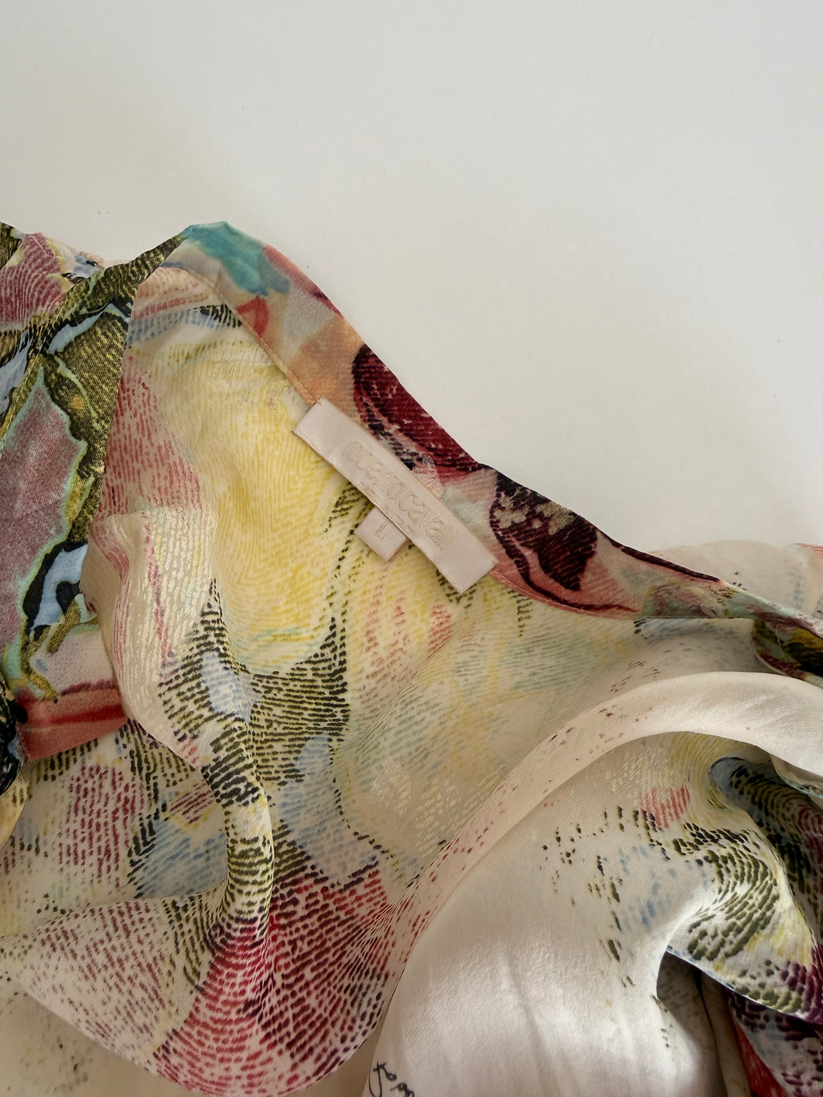 Roberto Cavalli SS 2003 silk shirt floral print