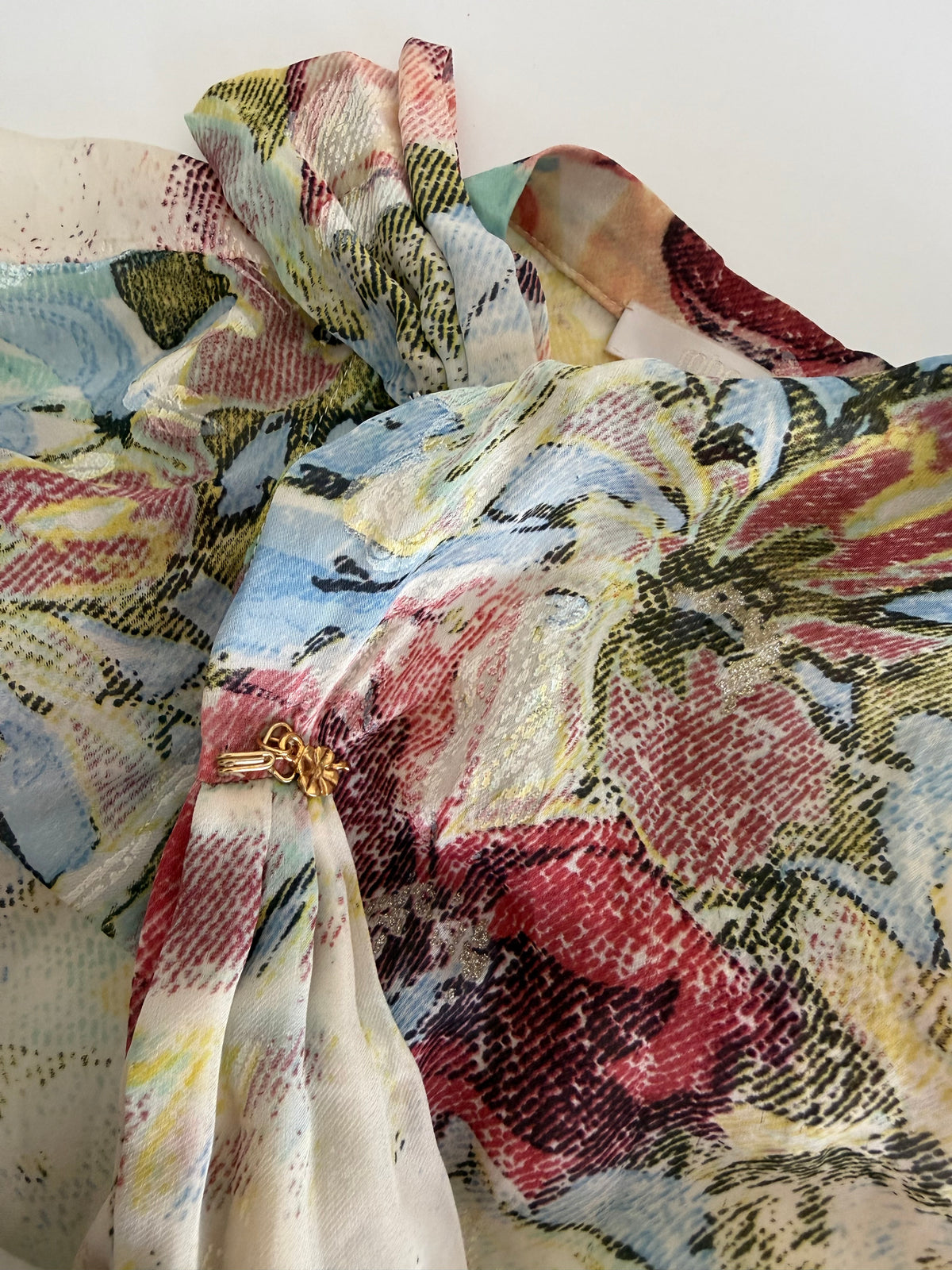 Roberto Cavalli SS 2003 silk shirt floral print