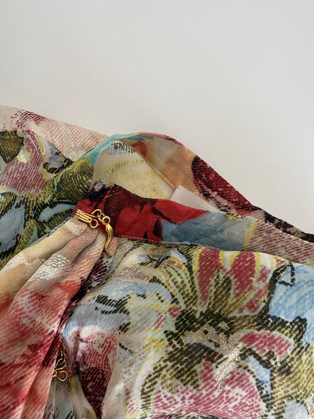 Roberto Cavalli SS 2003 silk shirt floral print
