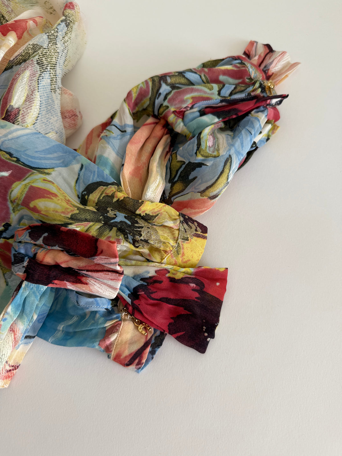Roberto Cavalli SS 2003 silk shirt floral print