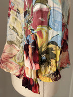 Roberto Cavalli SS 2003 silk shirt floral print