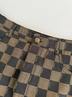 Fendi 90s checkerboard zucca knee-length skirt