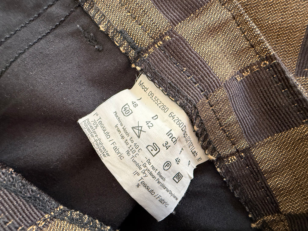 Fendi 90s checkerboard zucca knee-length skirt