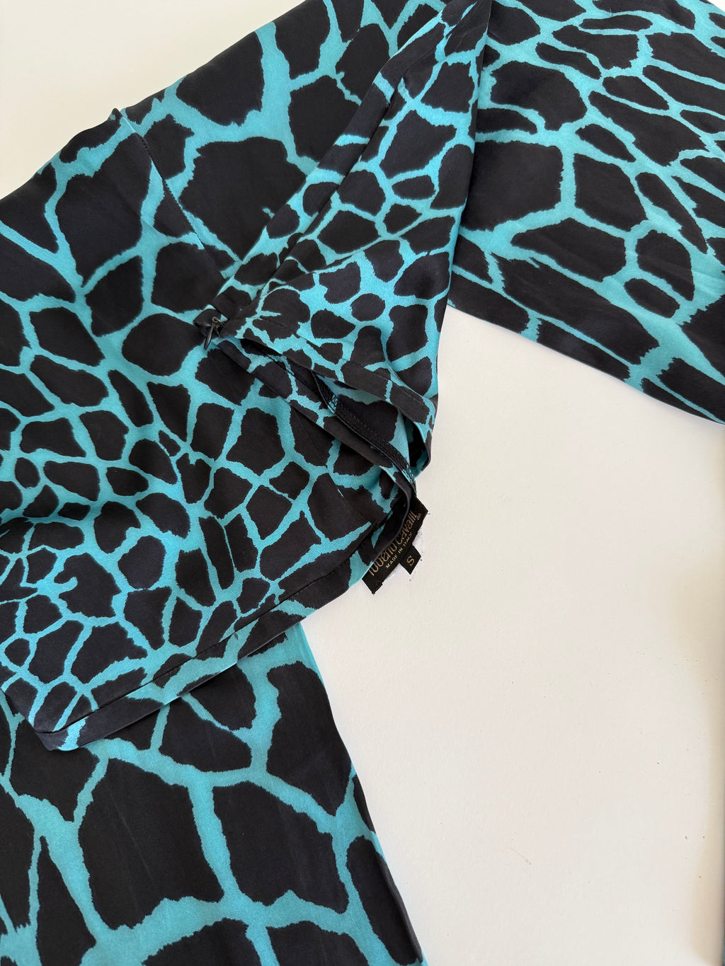 Roberto Cavalli FW 2000 giraffe silk pants