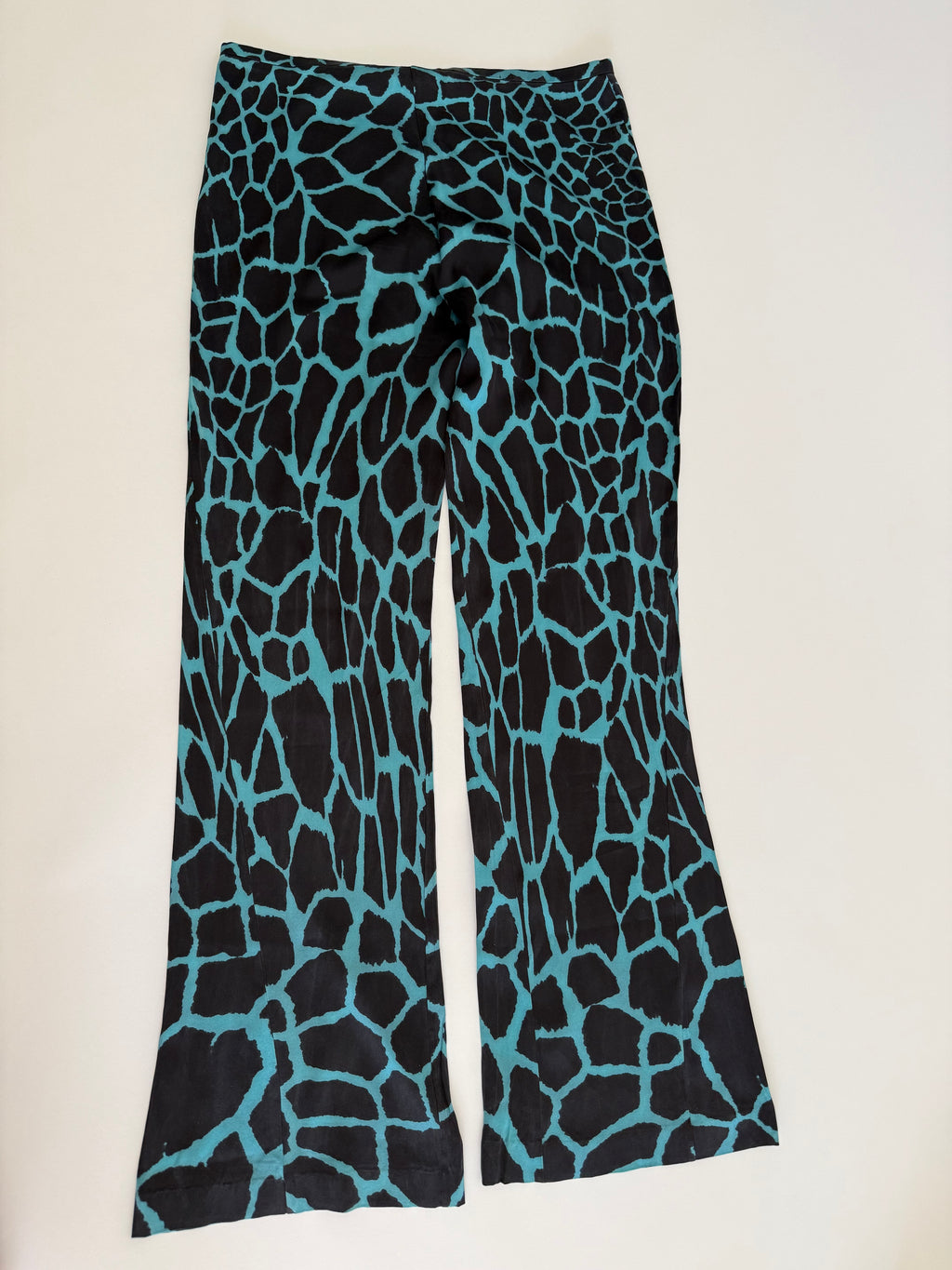 Roberto Cavalli FW 2000 giraffe silk pants