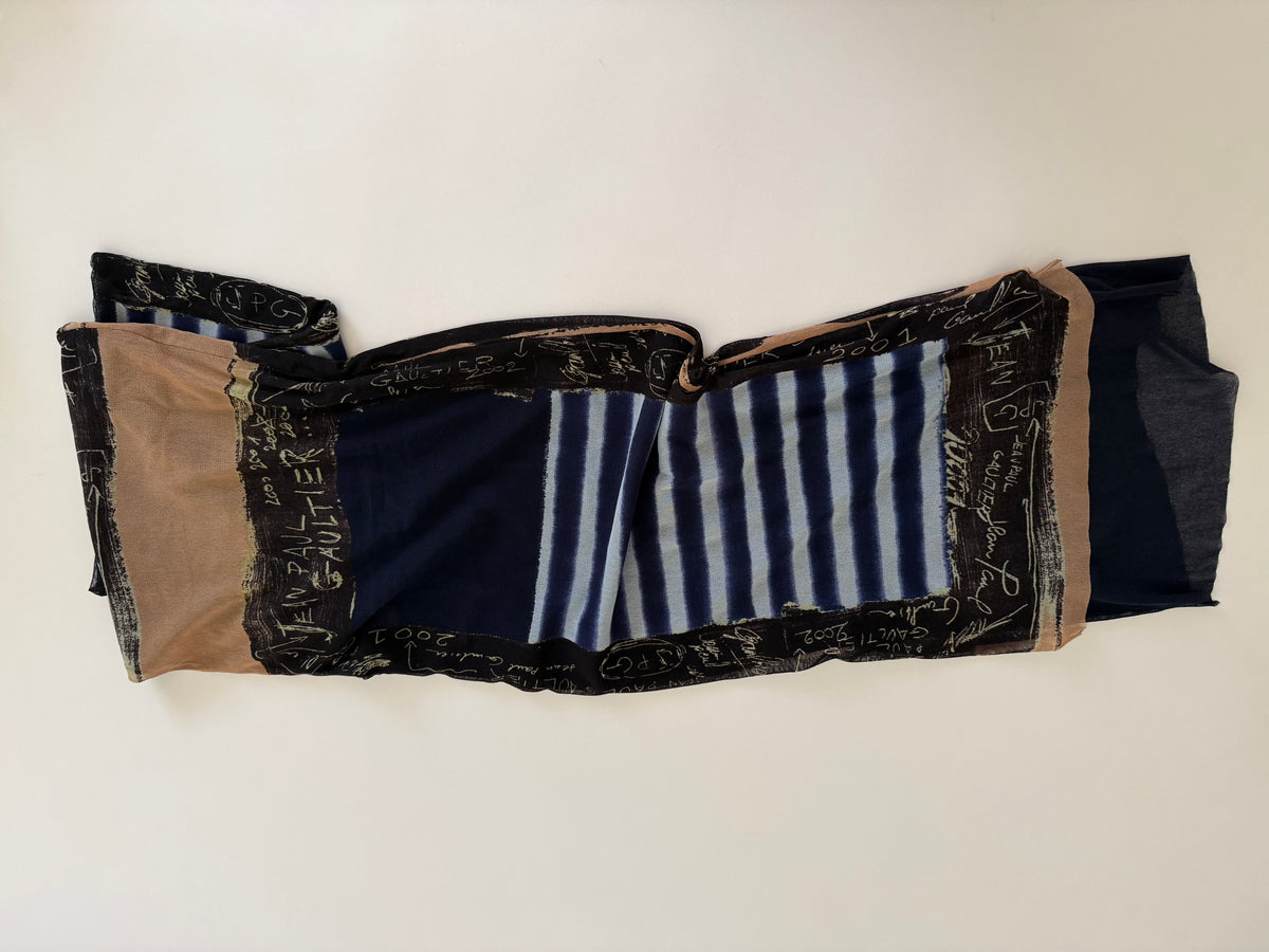 Jean Paul Gaultier maxi dress SS 2001 graffiti print