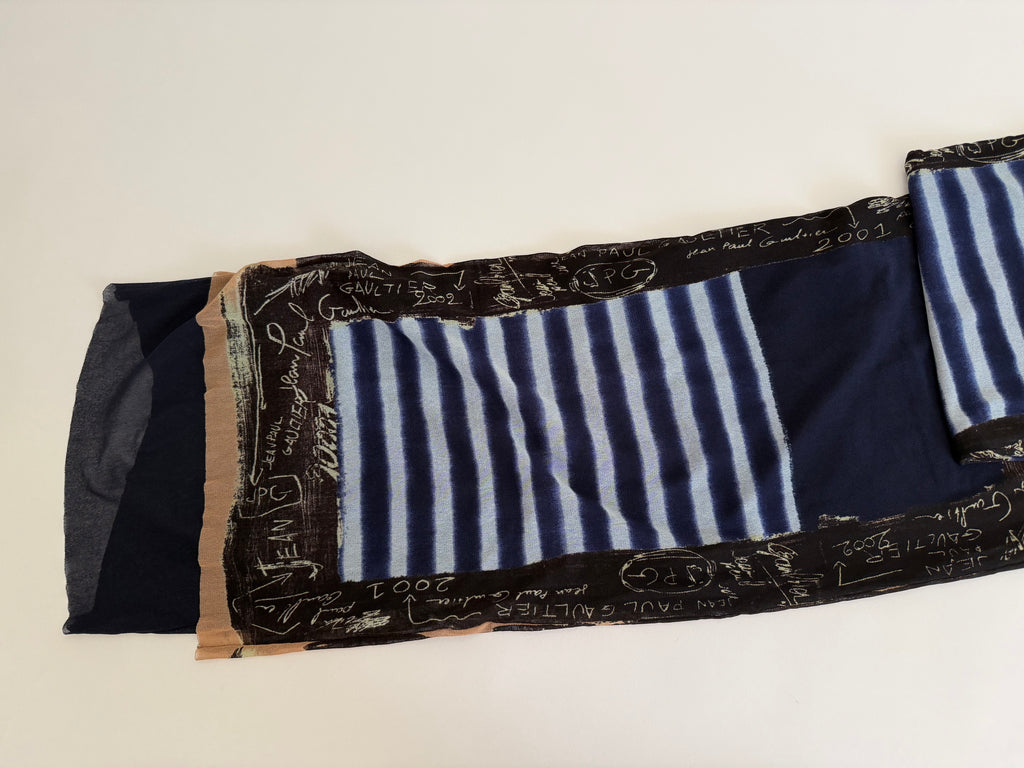 Jean Paul Gaultier maxi dress SS 2001 graffiti print