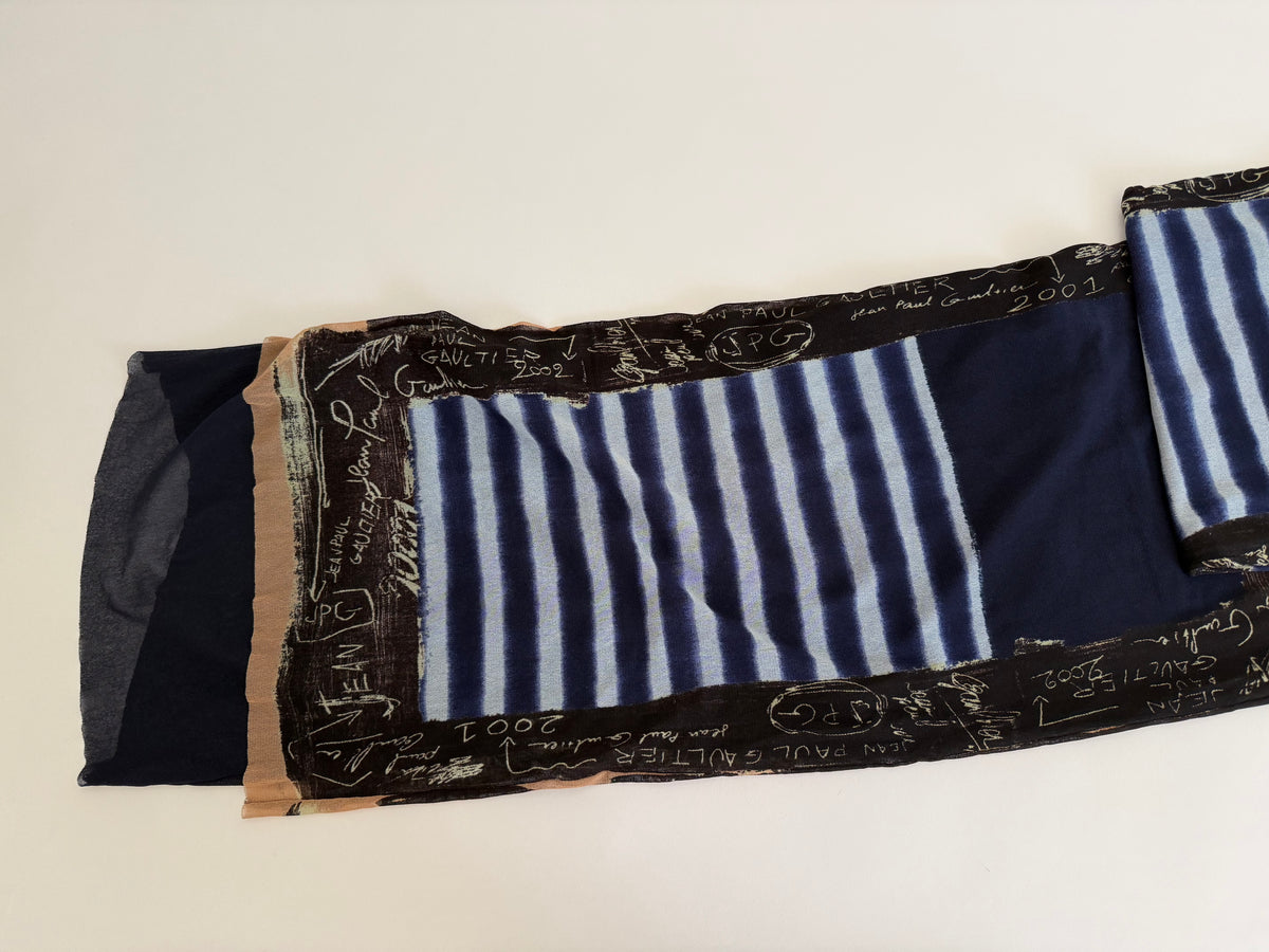 Jean Paul Gaultier maxi dress SS 2001 graffiti print