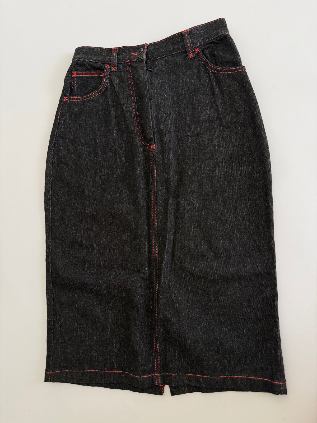 Dolce & Gabbana FW 1999 denim knee-length skirt