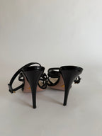 Prada red shiny heart sandals